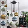 Koyoto Lampadario a sospensione, Lampada a sfera, Lampada a sospensione a cluster 35 cm Blu, Oro, Verde, Ramato, 4-Luci