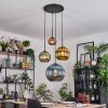 Koyoto Lampadario a sospensione, Lampada a sfera, Lampada a sospensione a cluster 35 cm Blu, Oro, Verde, Ramato, 4-Luci