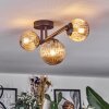 Chehalis Plafoniera, Lampada a sfera Ambrato, 3-Luci
