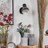 Farel Applique, Faretto da parete Cromo, Nero, 1-Luce