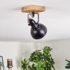 Hagan Plafoniera, Faretto da soffitto Cromo, Écru, Nero, 1-Luce