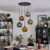 Ripoll Lampadario a sospensione, Lampada a sfera, Lampada a sospensione a cluster Blu, Cromo, Oro, Verde, Ramato, Grigio fumo, 5-Luci