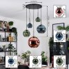 Ripoll Lampadario a sospensione, Lampada a sfera, Lampada a sospensione a cluster Blu, Verde, Ramato, 5-Luci