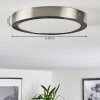Finsrud Plafoniera LED Nichel opaco, 1-Luce