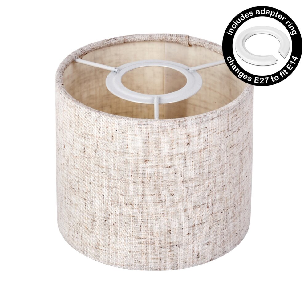 Paralume in tessuto Bassagoda pezzo di ricambio, Paralume Écru, Bianco main product photo
