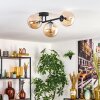 Gastor Plafoniera, Lampada a sfera Ambrato, 3-Luci