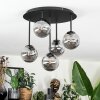 Chehalis Plafoniera, Lampada a sfera Grigio fumo, 5-Luci