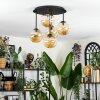Chehalis Plafoniera, Lampada a sfera Ambrato, 5-Luci