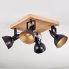 Hagan Plafoniera, Faretto da soffitto Cromo, Écru, Nero, 4-Luci