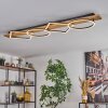 Pompu Plafoniera LED Legno chiaro, Nero, 1-Luce