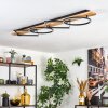 Pompu Plafoniera LED Legno chiaro, Nero, 1-Luce