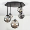 Chehalis Plafoniera, Lampada a sfera Grigio fumo, 5-Luci