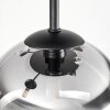 Chehalis Plafoniera, Lampada a sfera Chiaro, Grigio fumo, 5-Luci