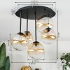Chehalis Plafoniera, Lampada a sfera Ambrato, Chiaro, 5-Luci