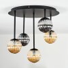 Chehalis Plafoniera, Lampada a sfera Ambrato, Grigio fumo, 5-Luci