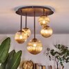 Chehalis Plafoniera, Lampada a sfera Ambrato, 5-Luci