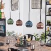Koyoto Lampadario a sospensione, Lampada a sfera, Lampada a sospensione Blu, Verde, Ramato, 4-Luci