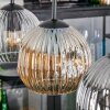 Ripoll Lampadario a sospensione, Lampada a sfera, Lampada a sospensione Ambrato, Chiaro, Grigio fumo, 4-Luci