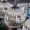 Ripoll Lampadario a sospensione, Lampada a sfera, Lampada a sospensione Cromo, Chiaro, Grigio fumo, 4-Luci