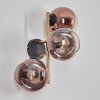 Koyoto Lampada a sfera, Applique Oro, Nero, 3-Luci