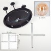 Chehalis Plafoniera, Lampada a sfera 39.5 cm Ambrato, 5-Luci