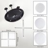 Chehalis Plafoniera, Lampada a sfera Bianco, 5-Luci