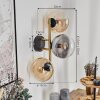 Gastor Lampada a sfera, Applique Oro, Nero, 3-Luci