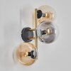 Gastor Lampada a sfera, Applique Oro, Nero, 3-Luci