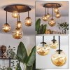 Chehalis Plafoniera, Lampada a sfera 42.5 cm Ambrato, 5-Luci