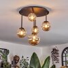 Chehalis Plafoniera, Lampada a sfera 42.5 cm Ambrato, 5-Luci