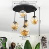 Chehalis Plafoniera, Lampada a sfera 42.5 cm Ambrato, 5-Luci