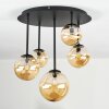 Chehalis Plafoniera, Lampada a sfera 42.5 cm Ambrato, 5-Luci