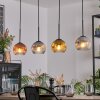 Ripoll Lampadario a sospensione, Lampada a sfera, Lampada a sospensione Oro, Chiaro, Ramato, Grigio fumo, 4-Luci