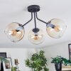 Koyoto Plafoniera, Lampada a sfera Ambrato, Chiaro, 3-Luci
