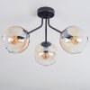 Koyoto Plafoniera, Lampada a sfera Ambrato, Chiaro, 3-Luci