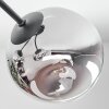 Ripoll Plafoniera, Lampada a sfera Cromo, Chiaro, Grigio fumo, 3-Luci