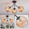 Koyoto Plafoniera, Lampada a sfera Ambrato, 3-Luci