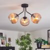 Koyoto Plafoniera, Lampada a sfera Ambrato, 3-Luci