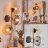 Koyoto Lampada a sfera, Applique Oro, Nero, 3-Luci