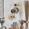 Koyoto Lampada a sfera, Applique Oro, Nero, 3-Luci