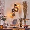 Koyoto Lampada a sfera, Applique Oro, Nero, 3-Luci