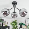 Ripoll Plafoniera, Lampada a sfera Grigio fumo, 3-Luci