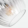 Koyoto Plafoniera, Lampada a sfera Chiaro, Grigio fumo, 3-Luci