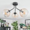 Koyoto Plafoniera, Lampada a sfera Ambrato, Chiaro, 3-Luci