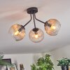 Koyoto Plafoniera, Lampada a sfera Ambrato, Chiaro, 3-Luci