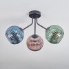 Koyoto Plafoniera, Lampada a sfera Blu, Verde, Ramato, 3-Luci