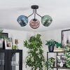 Koyoto Plafoniera, Lampada a sfera Blu, Verde, Ramato, 3-Luci