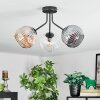 Ripoll Plafoniera, Lampada a sfera Ambrato, Chiaro, Grigio fumo, 3-Luci