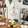 Koyoto Lampadario a sospensione, Lampada a sfera, Lampada a sospensione Oro, Nero, 1-Luce