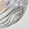 Ripoll Plafoniera, Lampada a sfera Chiaro, Grigio fumo, 3-Luci